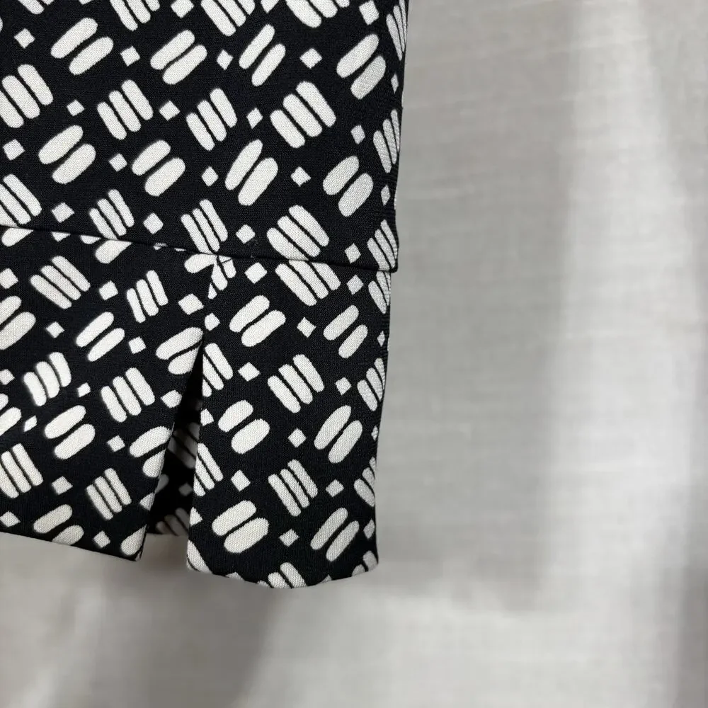 Worthington Womens Geometric Print Wrap Dress‎ Medium Long Sleeve Career Classic - Picture 9 of 9